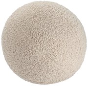 Светлокафява детска възглавница за диван от букле Ball – Wigiwama