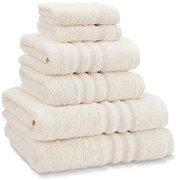 Кремави памучни хавлии и кърпи за баня в комплект от 6 бр. от тери Zero Twist – Catherine Lansfield