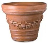 Stefanplast - Кръгла саксия с декорация Alisea - 35 см