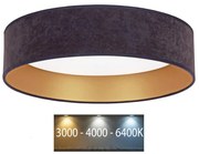 Brilagi - LED Плафон VELVET LED/24W/230V 3000/4000/6400K сив/златист