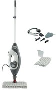 Парочистачка Shark S6005EU, 1200W, 0.5 л, 2 настройки, Технология Klick'n Flip, Steam Blaster, Dirt Grip подложки, Бял/Сив