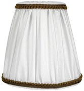 Duolla - Абажур за настолна и стояща лампа E27 пр. 15 см бяло/кафяво