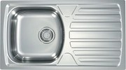 ALVEUS 1136539 - Кухненска мивка BASIC 78x43,5 cm инокс/сатен, с голям отвор за отпадна вода
