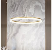 Ideal Lux - LED Пендел CROWN LED/42W/230V 3000K Ø 80 см CRI 90 месинг
