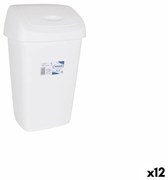 Кошче за боклук Tontarelli Aurora Бял 9L С капак (12 броя)