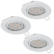 Eglo 94406 - Комплект 3x LED Осветление за окачен таван PENETO 3xGU10-LED/5W/230V