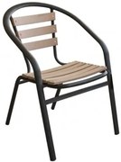 Стол с подлакътник PLASTIC WOOD Natural - 604