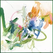 Картина с ръчно изрисувани елементи 102x102 cm Confidential Green – Malerifabrikken