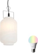 Интелигентна висяща лампа за външно осветление бяла 20см с WiFi A60 - Pion