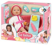 Кукла Le Bebe 40 см. с халат и вана 40 см. Loko Toys 98916