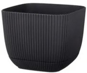 Horecano - Квадратна саксия №1 - 8.2x8.2xh7.1cm 270ml АНТРАЦИТ (G-381-A)