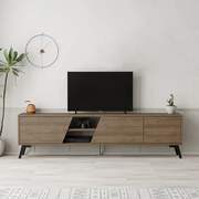 ТВ мебел Fiona от меламин в цвят светъл орех 180x35,6x48см.
