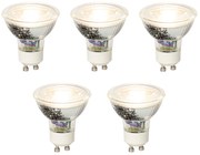 Комплект от 5 димируеми LED крушки GU10 5W 370lm 3000K