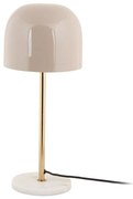 Кремава настолна лампа с метален абажур (височина 50 cm) Manta – Leitmotiv