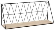 Рафт за стена atmosphera Anna, Метал, 48 cm - Черен