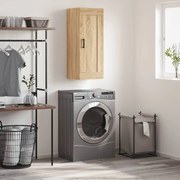 830511 vidaXL Стенен шкаф, дъб сонома, 34,5x34x90 см, инженерно дърво