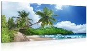 Картина на платно – Прекрасен плаж на остров Сейшели
