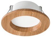 LED вградено осветително тяло WOODY SPOT LED/5,5W/230V 4000K дъб Ø10 см