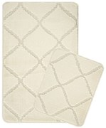 Кремави килими за баня в комплект от 2 бр. 50x80 cm Cizgili – Foutastic