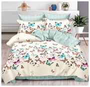 Двулицево спално бельо с ластик MarketVarna, 6 части - Модел V10067