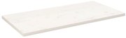 824421 vidaXL Плот за маса, бял, 110x60x2,5 см, бор масив, правоъгълен