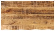 370360 vidaXL Плот за маса, 120x60x2,5 см, жив ръб, грубо мангово дърво масив