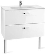 Конзолен шкаф за баня A855852806, с умивалник и крака, 80.5х46х56.5см