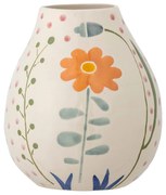 Кремава глинена ръчно рисувана ваза (височина 17 cm) Taza – Bloomingville