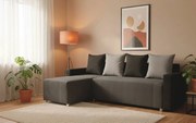 Ъгъл диван Odette-Gray - Black