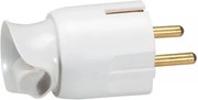 Legrand Щепсел бял Шуко/Фр.стандарт 2P+Т 360° изход на кабела 16A - 050172