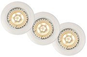 Lucide 11001/15/31 - К-кт 3x LED лампа за окачен таван FOCUS 1xGU10/5W/230V бял