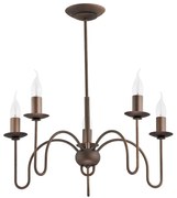 Висящ полилей CARTELL 5xE14/10W/230V бронзов