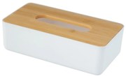 WENKO 25318100 - Козметична кутия ROTELLO 24 x 12,7 см бяла/кафява