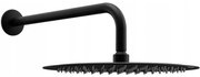 Mexen Slim душ глава 30 см с душ рамо, черен - 79230211-70