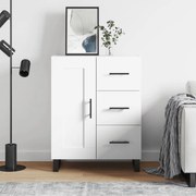 830284 vidaXL Сайдборд, бял, 69,5x34x90 см, инженерно дърво