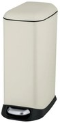 Кремаво стоманено кошче за боклук с педал 12 l Design – Wenko