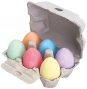 Bigjigs - Комплект цветни яйца от тебешир 32015