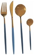 Комплект Прибори Сив Златен Неръждаема стомана (8 pcs)