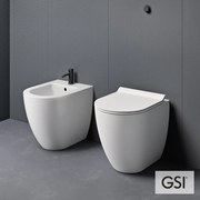 Мивка Pura/55 Swirlflush с капак Super Slim MS86SC GSI-Бял