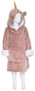 Детско одеяло с качулка atmosphera Unicorn, Розов