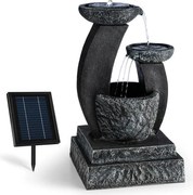 Blumfeldt FANTAGHIRO, градински фонтан, декоративен фонтан, 3W SOLAR LED полиресин каменен вид