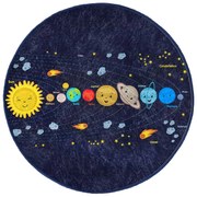 Тъмносин детски килим ø 80 cm Comfort – Mila Home