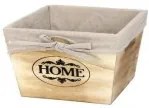 Дървена кутия за съхранение натурал 17х17х11см размер S CN-(ZM21-2ZF) - Horecano