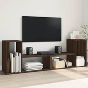 840792 vidaXL ТB шкафове, 2 бр, кафяв дъб, 75x30x50 см, инженерно дърво