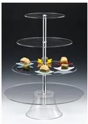 Alkan - Акрилна стойка на 4 нива кръгла 33x49x63см (ZCP 493)