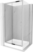 Mexen Apia плъзгаща се душ кабина 100 x 80 см, прозрачна, хром + корито Рио