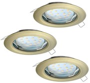 Eglo 94238 - Комплект 3x LED Осветление за окачен таван PENETO 3xGU10-LED/3W/230V