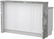 Бар Пейка Tahoma-Length: 150 cm-White matte-Siena Marble