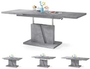 ГРАНД НОИР Бетон Милениум - МОДЕРНА РАЗТЕГАТЕЛНА МАСА С ПОВДИГАЩ МЕХАНИЗЪМ