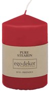 Червена свещ Връх, време на горене 25 ч. Eco - Eco candles by Ego dekor